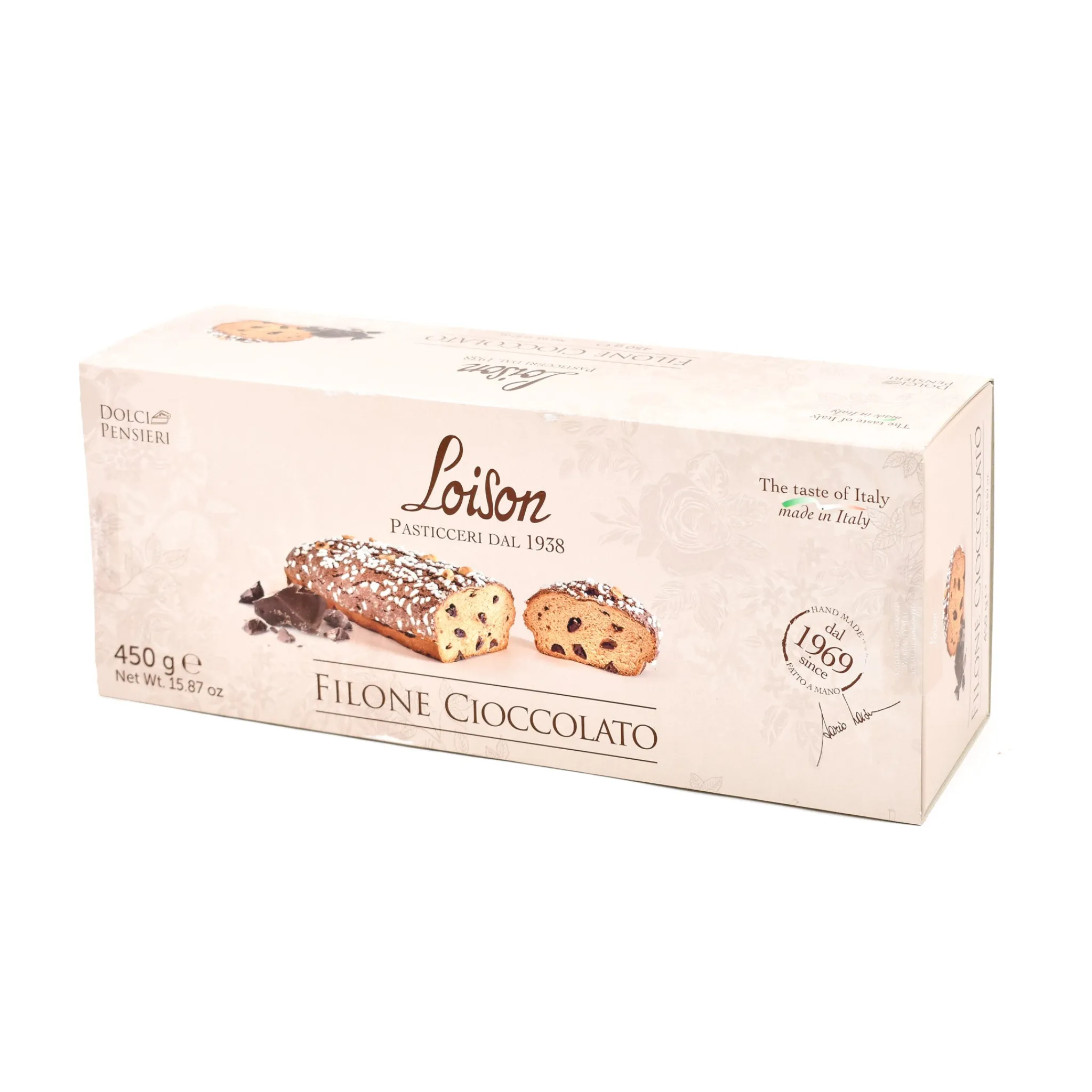 Outlet Short Dated Chocolate Filone, 500g Italian Ingredients|Cakes & Bakery