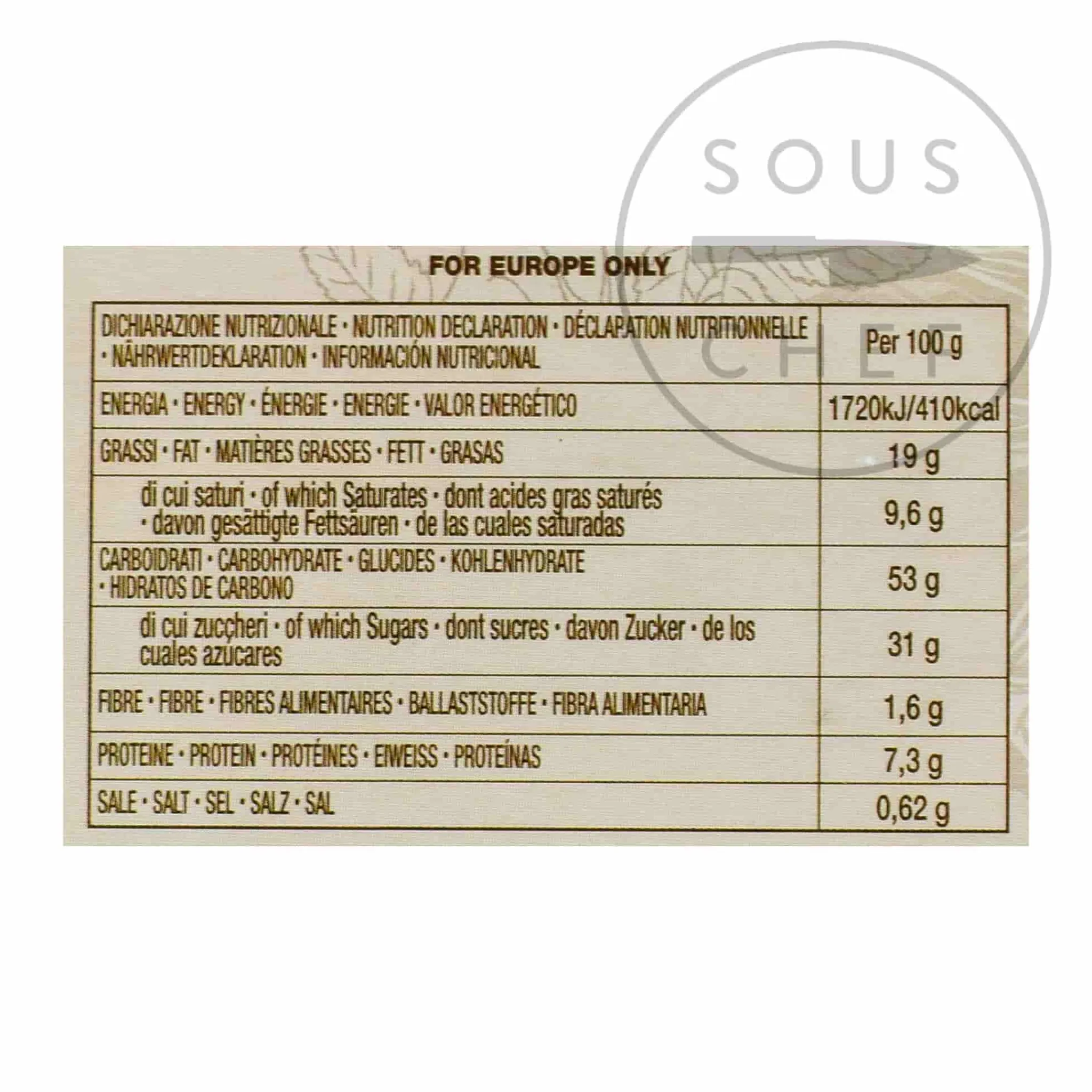 Outlet Short Dated Chocolate Filone, 500g Italian Ingredients|Cakes & Bakery
