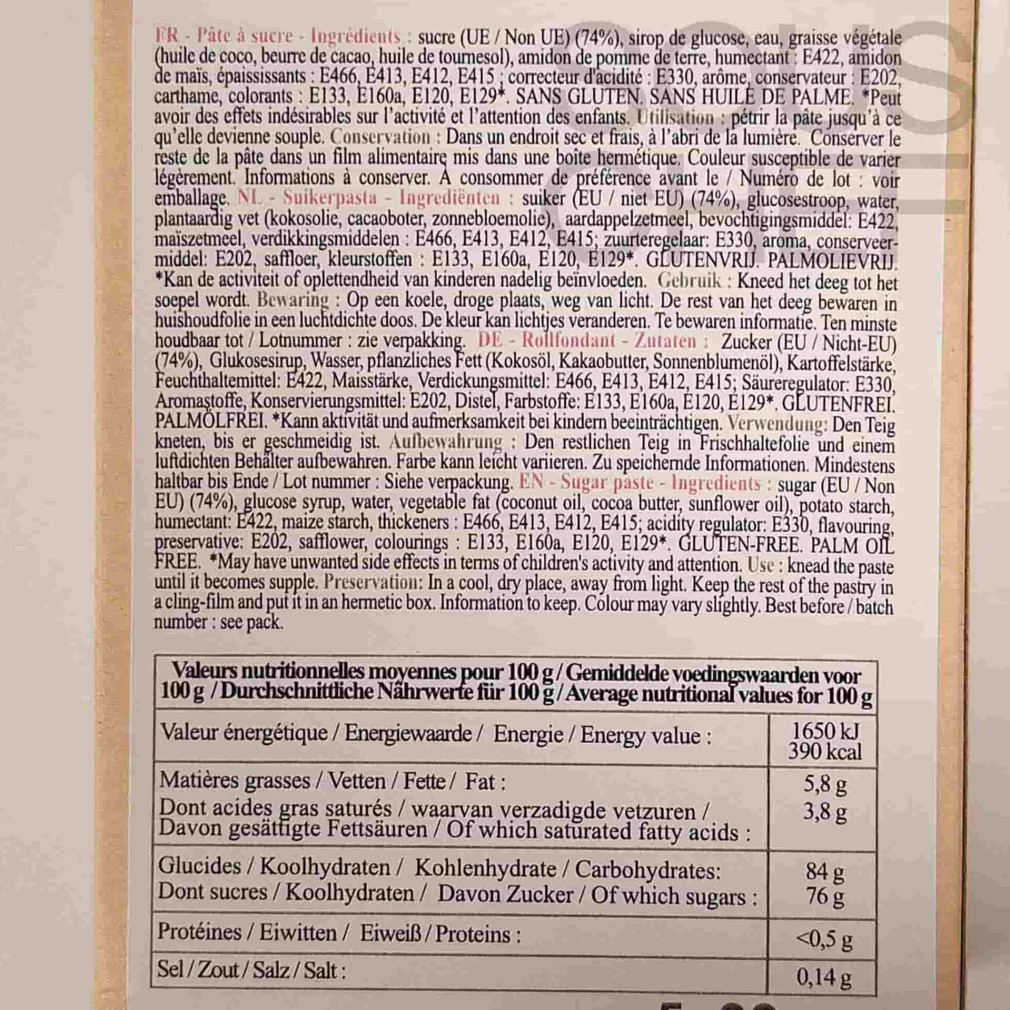 Hot Short Dated Scrap Cooking Set of 5 Assorted Sugar Pastes Ingredients Brands|Baking Ingredients