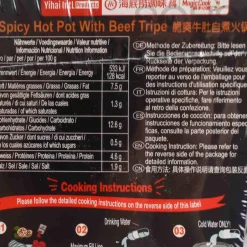 Short Dated Self-Heating Hot Pot - Spicy Hot Pot with Beef Tripe, 370g Ingredients Brands|Chinese Ingredients