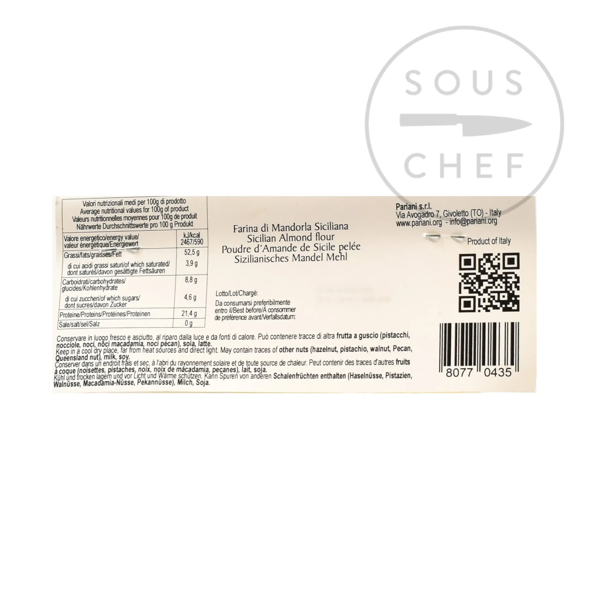 Sicilian Almond Flour, 150g Ingredients Brands|Italian Ingredients