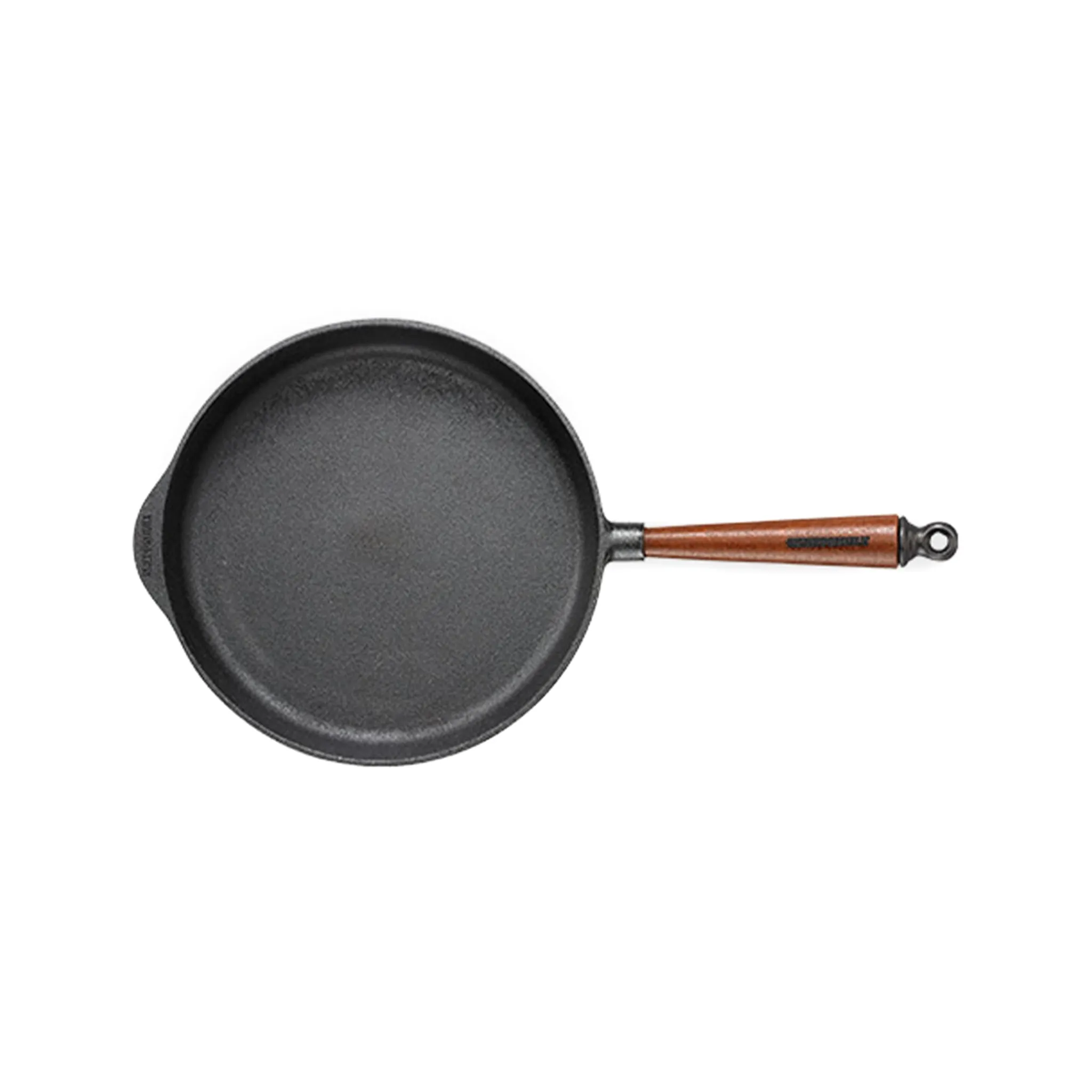 Hot Cast Iron Deep Frying Pan with Beech Wood Handle, 28cm Pots & Pans