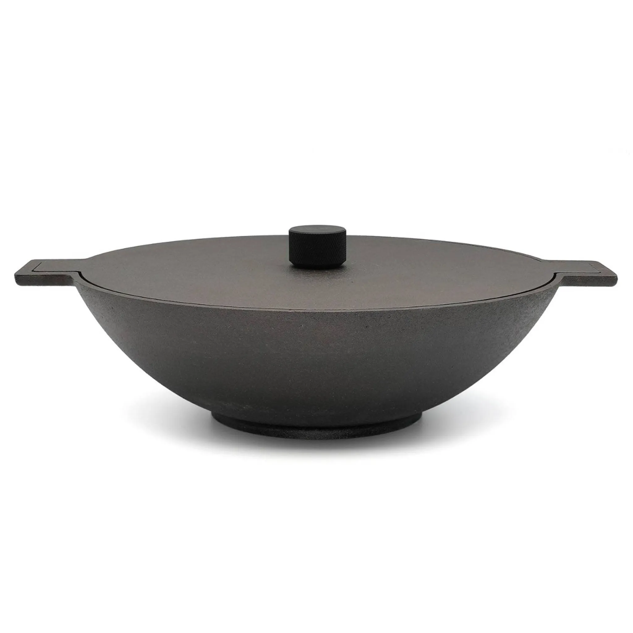 Noir Cast Iron Wok, 34cm Pots & Pans