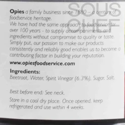 Sale Sliced Beetroot in Vinegar, 2.3kg Ingredients Brands|Vegetables