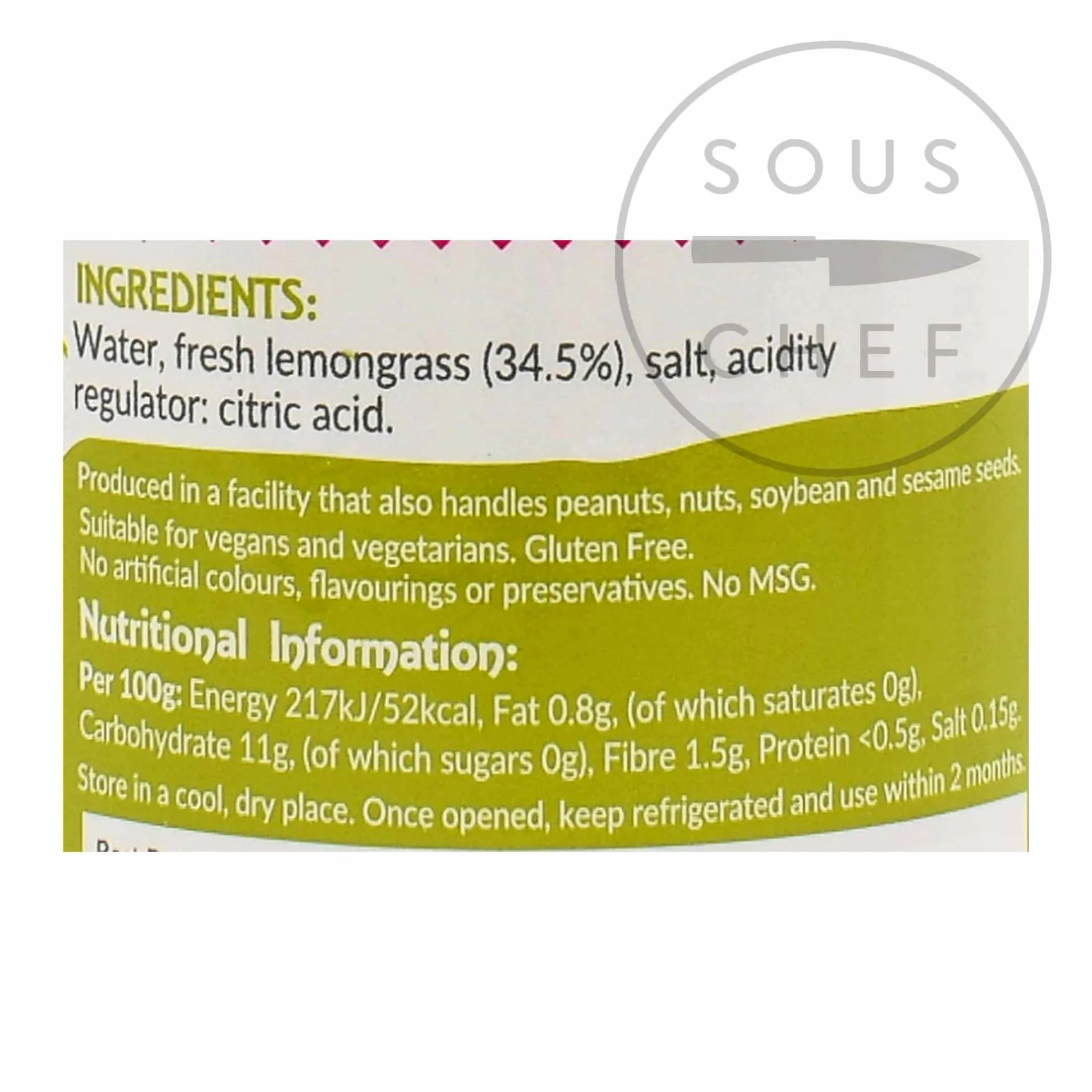 Sale Sliced Lemongrass, 114g Ingredients Brands|Southeast Asian Ingredients