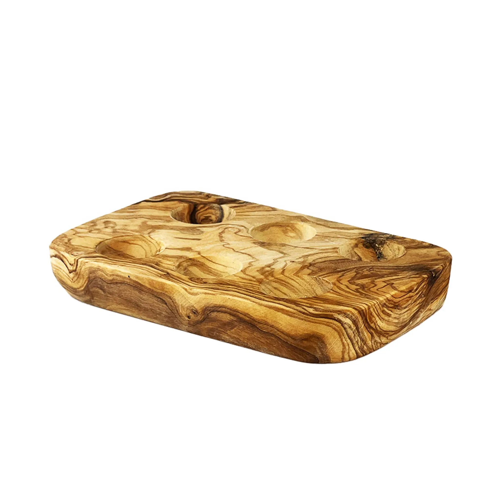 Sale 6 Slot Olive Wood Egg Cup Holder Tableware Brands