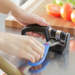 New Pull-Thru Knife & Scissor Sharpener Kitchen Knives
