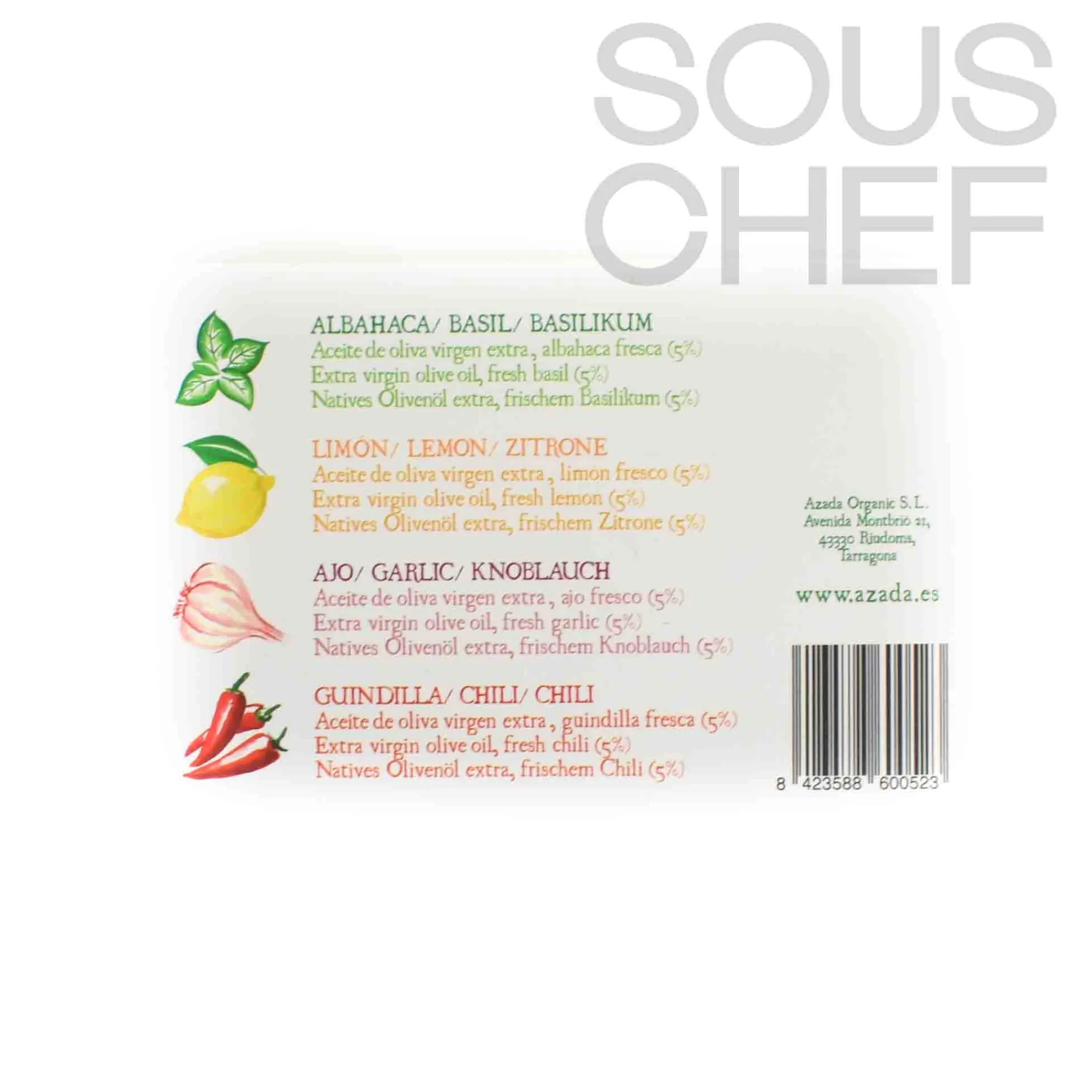 Discount Spanish Flavoured Olive Oil Set, 20ml x 4 Ingredients Brands|Spanish Ingredients