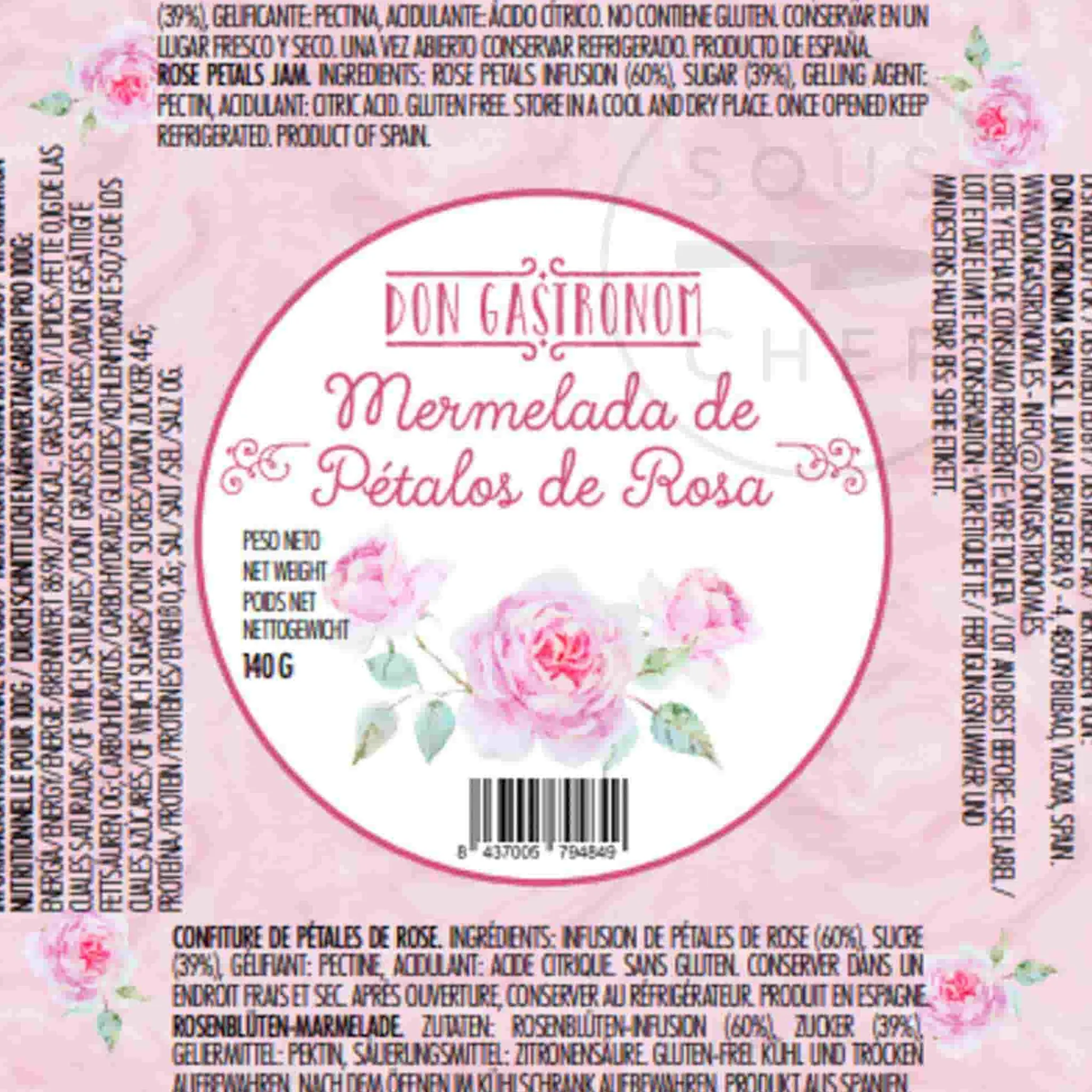 Clearance Spanish Rose Petal Jam, 140g Spanish Ingredients|Jam, Honey & Spreads