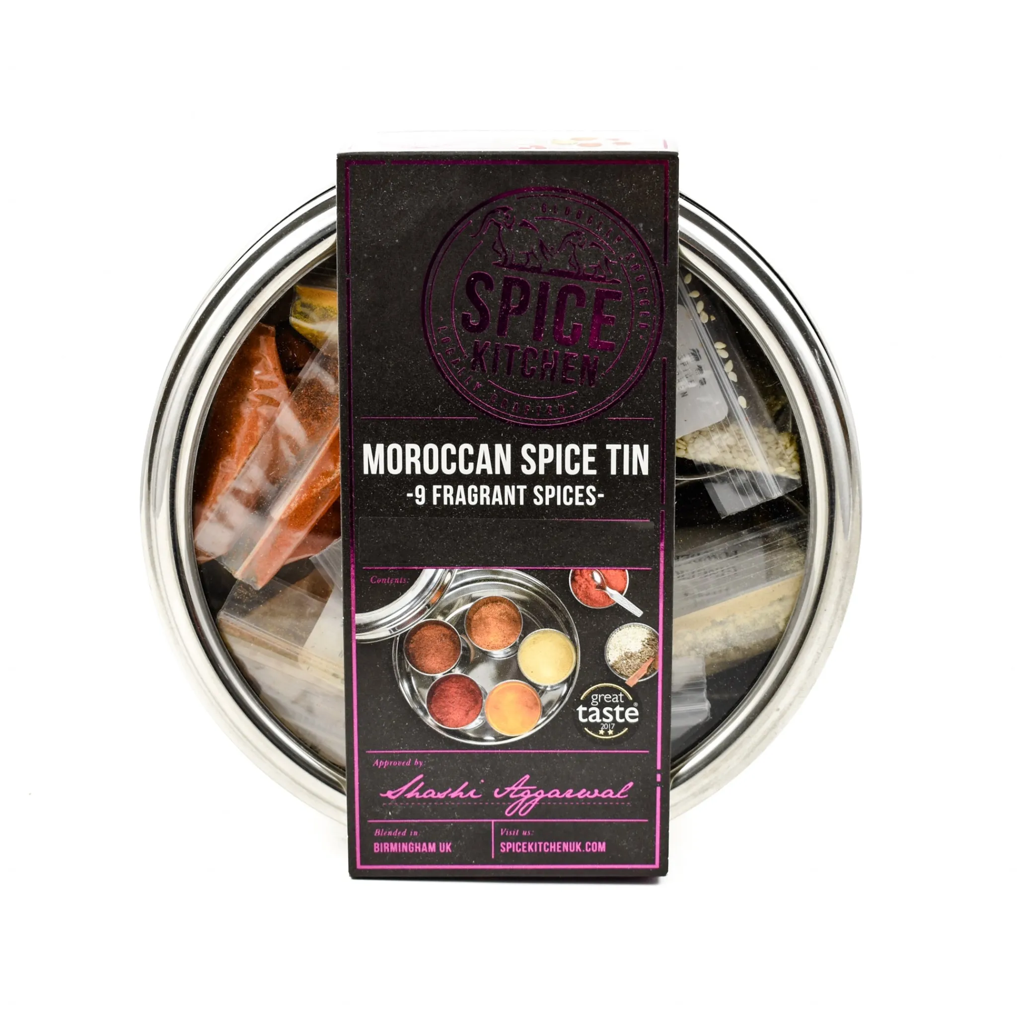 Moroccan Spice Tin Ingredients Brands|Middle Eastern Ingredients