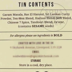 New World Spice Tin Ingredients Brands|Herbs & Spices