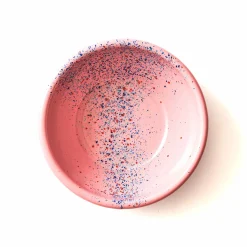 Best Splatter Fest Enamel Bowl, Pink Middle Eastern Ingredients|Picnicware