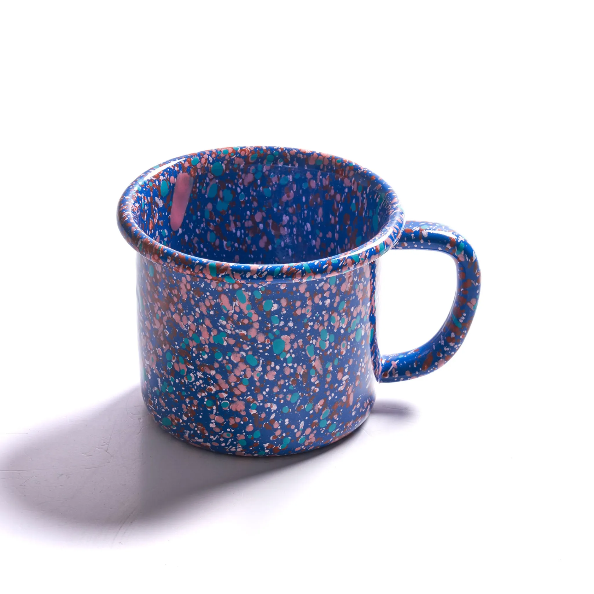Hot Splatter Fest Enamel Mug Cobalt, Blue, 350ml Middle Eastern Ingredients|Picnicware