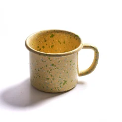 New Splatter Fest Enamel Mug, Yellow, 350ml Tableware Brands|Middle Eastern Ingredients