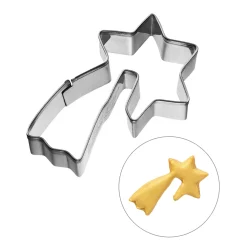 Sale Stainless Steel 3D Shooting Star Cookie Cutter, 6.5cm Baking Supplies & Equipment