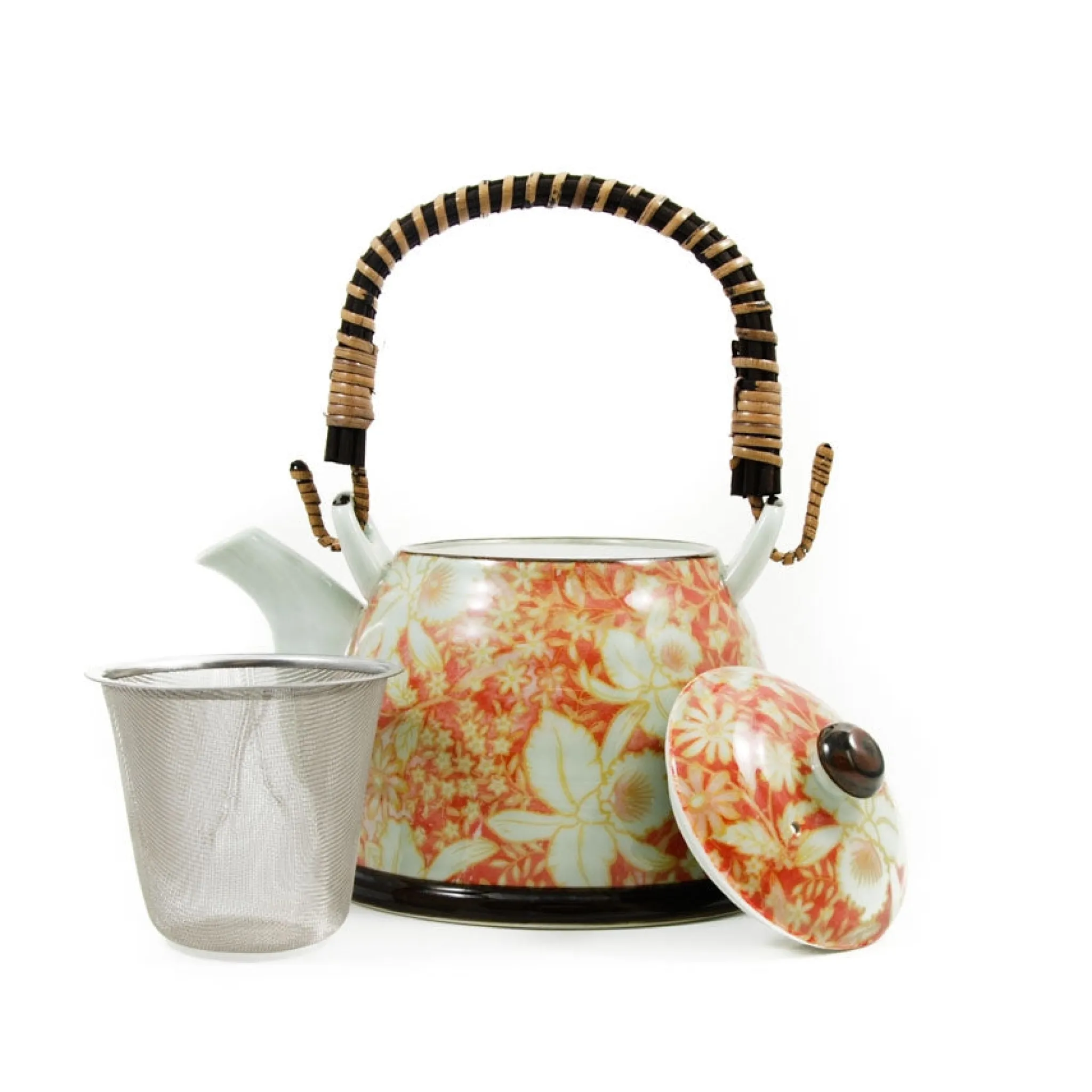 Outlet Suisen Red Japanese Teapot Tableware Brands|Japanese Ingredients