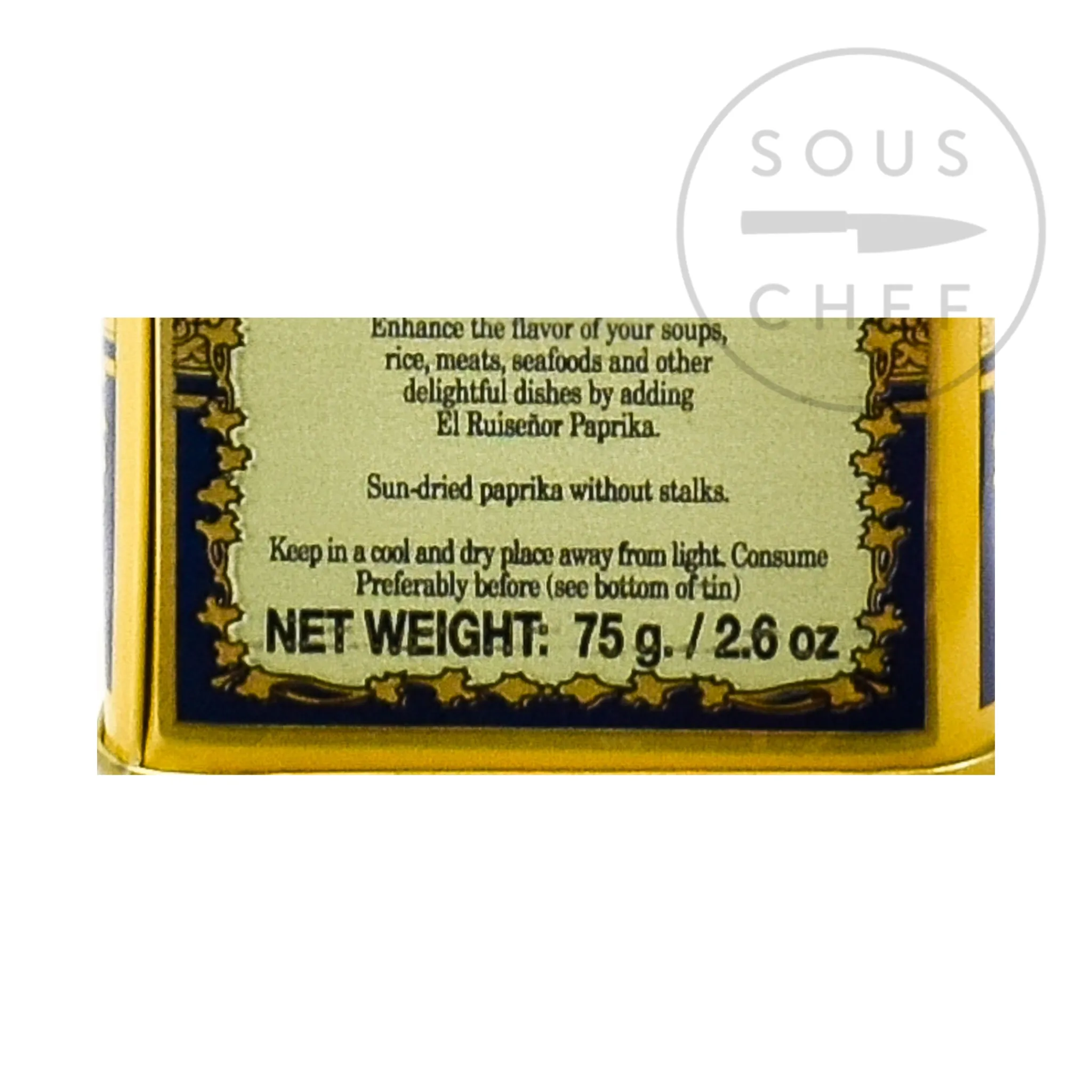Hot Sundried Paprika D.O. Murcia Picante, 75g Ingredients Brands|Spanish Ingredients
