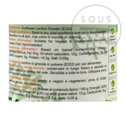 New Sunflower Lecithin Powder, 100g Ingredients Brands|Baking Ingredients