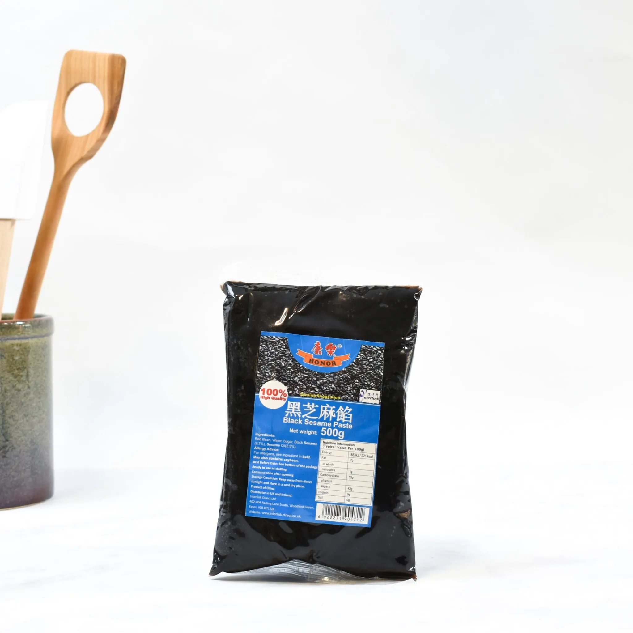 Sweetened Black Sesame Paste, 500g Ingredients Brands|Chinese Ingredients