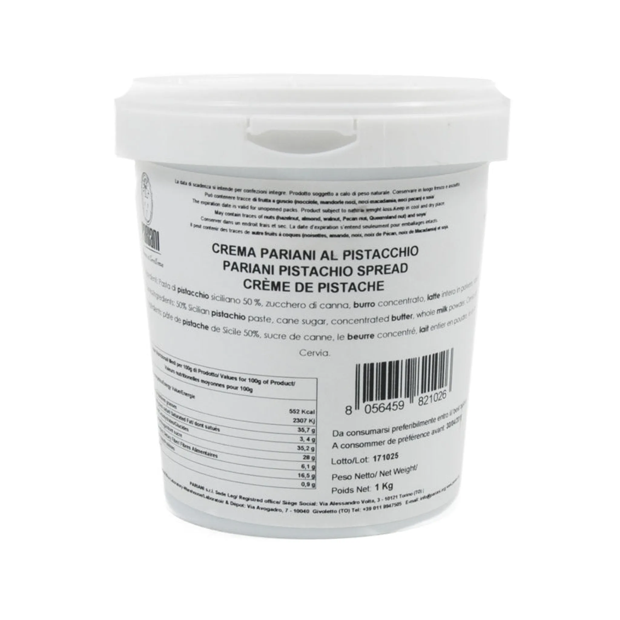 Clearance Sweet Sicilian Pistachio Cream, 1kg Ingredients Brands|Italian Ingredients