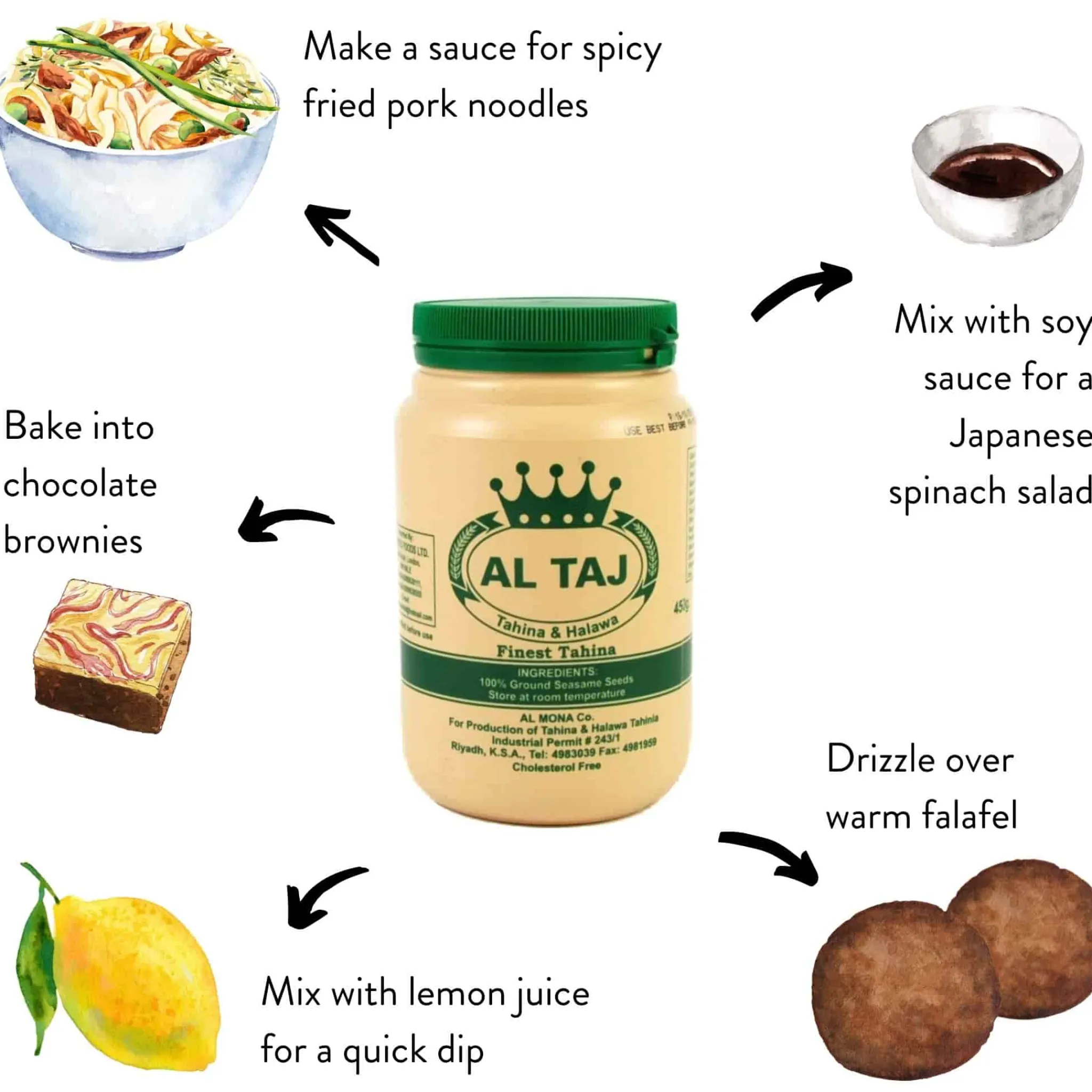 Online Tahini, 400g Middle Eastern Ingredients|Sauces & Condiments