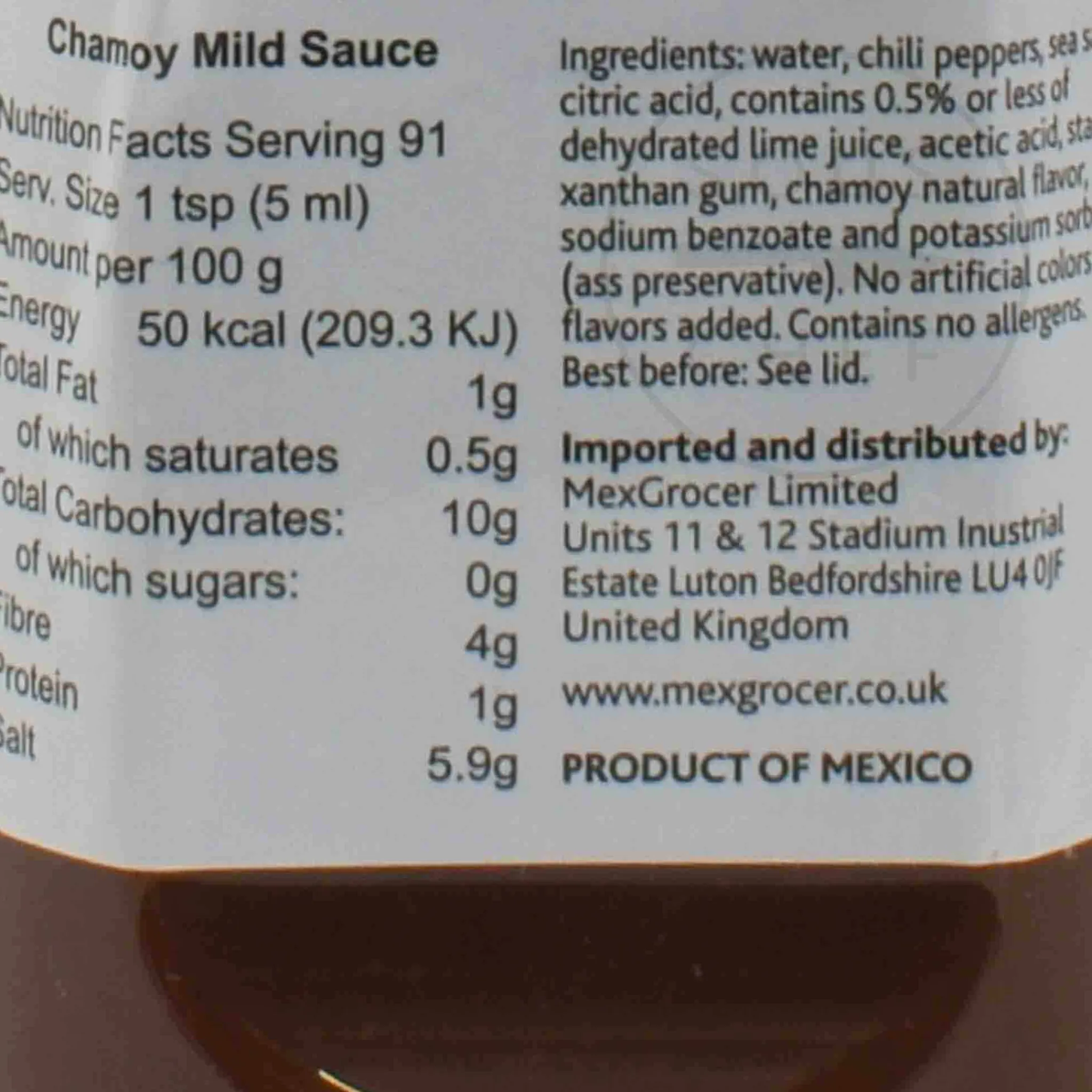 Hot Chamoy Liquid, 455ml Ingredients Brands|Mexican Ingredients