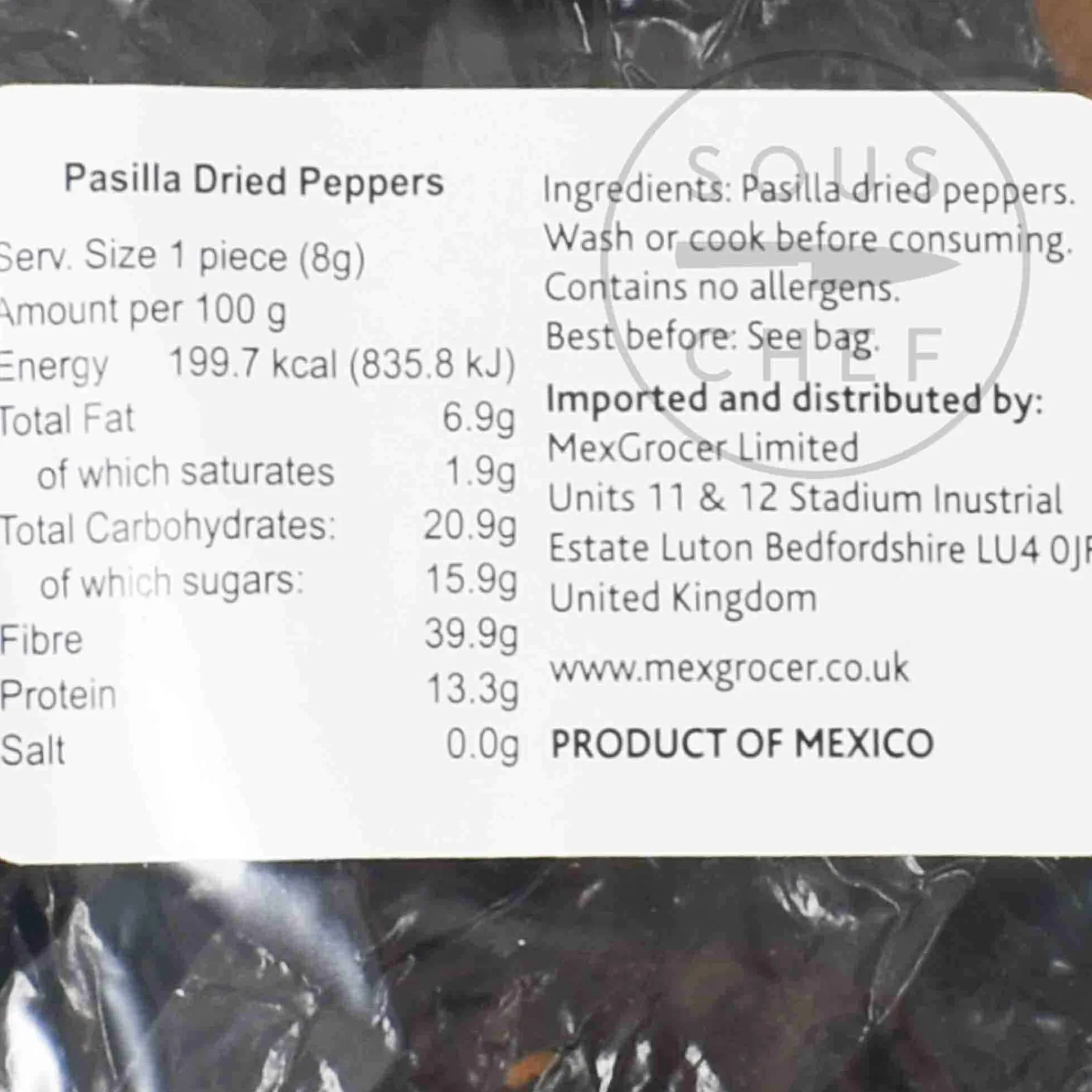 Pasilla Chilli, 75g Mexican Ingredients|Herbs & Spices