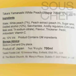 Sale Yamanashi White Peach Liqueur 12%, 700ml Japanese Ingredients|Drinks