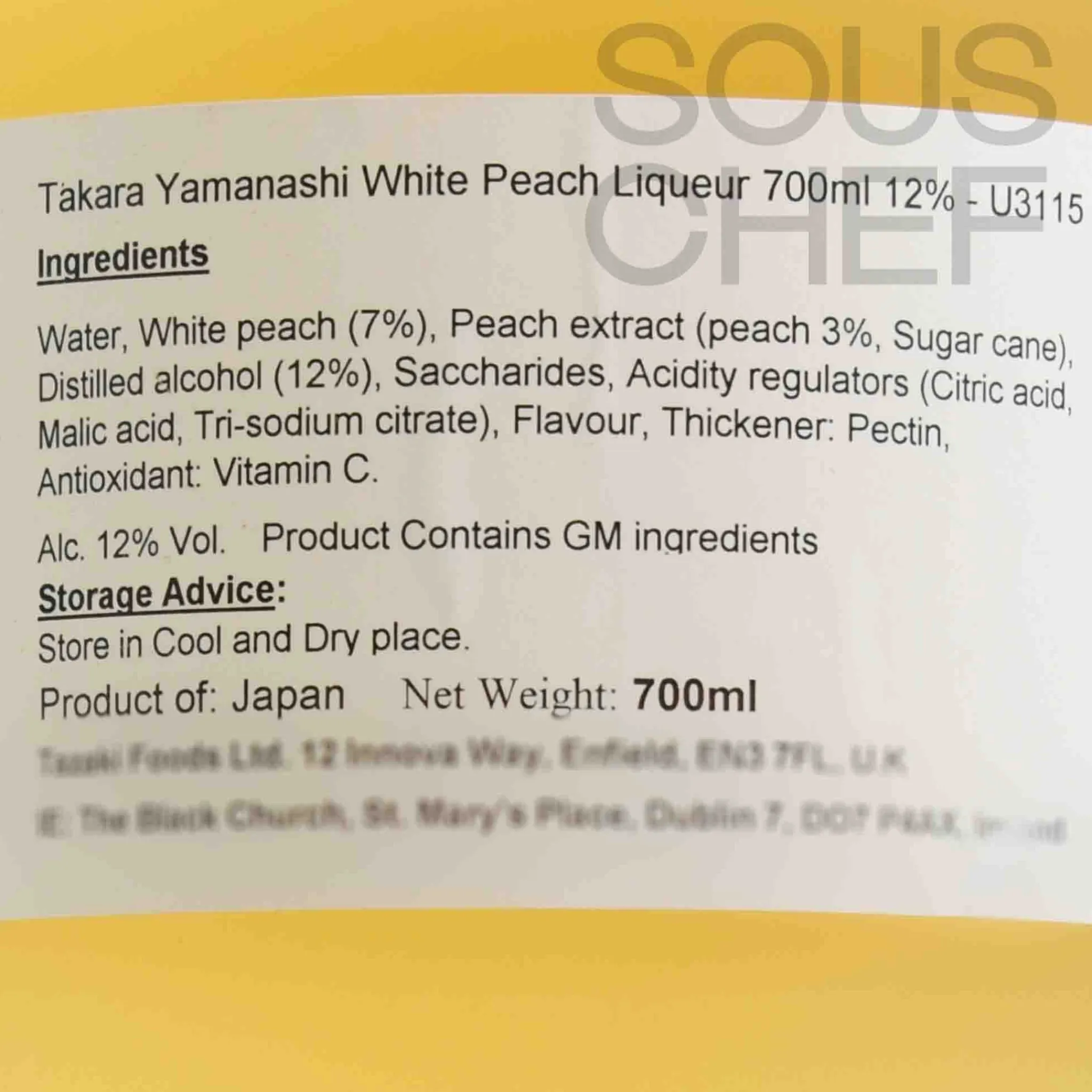 Sale Yamanashi White Peach Liqueur 12%, 700ml Japanese Ingredients|Drinks