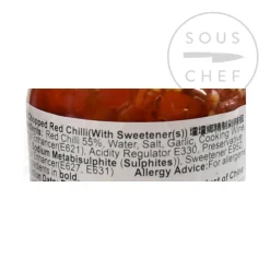 Clearance - Chopped Salted Red Chilli, 210g Ingredients Brands|Chinese Ingredients