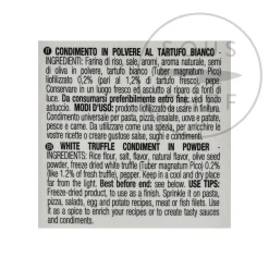 White Truffle Powder, 60g Italian Ingredients|Vegetables