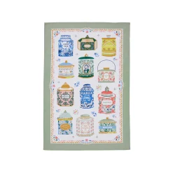 Discount Tea Tins Cotton Tea Towel Kitchen Textiles & Clothing