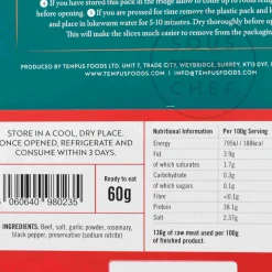 New British Bresaola, 60g Ingredients Brands|Snacks