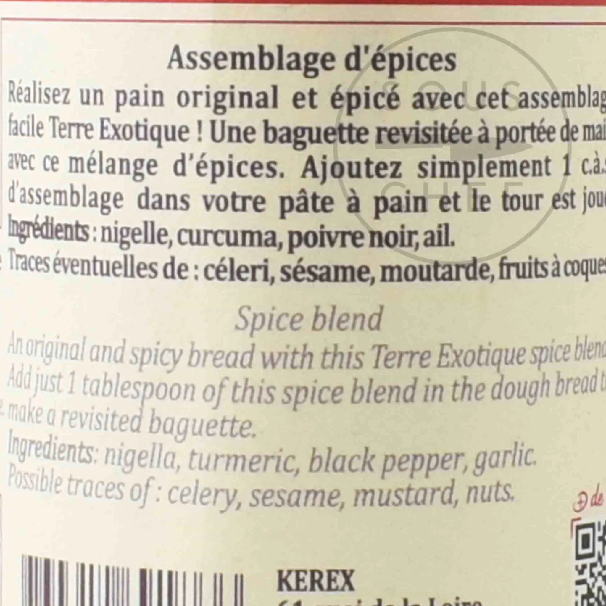 Outlet Baker Spice Blend, 80g Ingredients Brands|Herbs & Spices