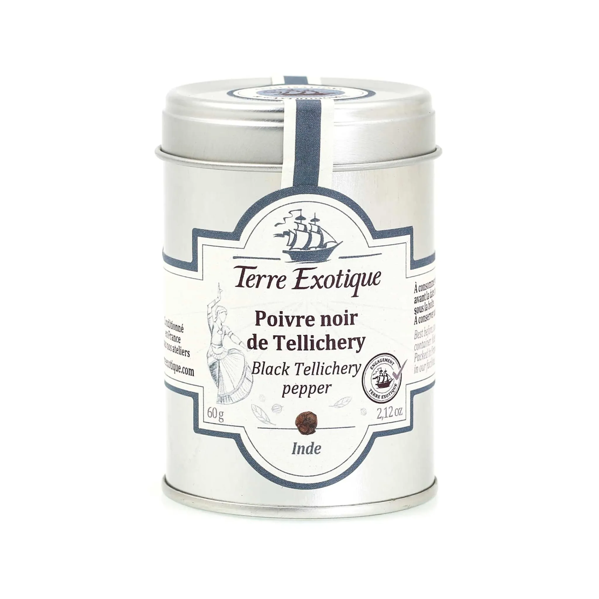 Online Black Tellicherry Pepper, 60g Herbs & Spices|Ingredients Brands