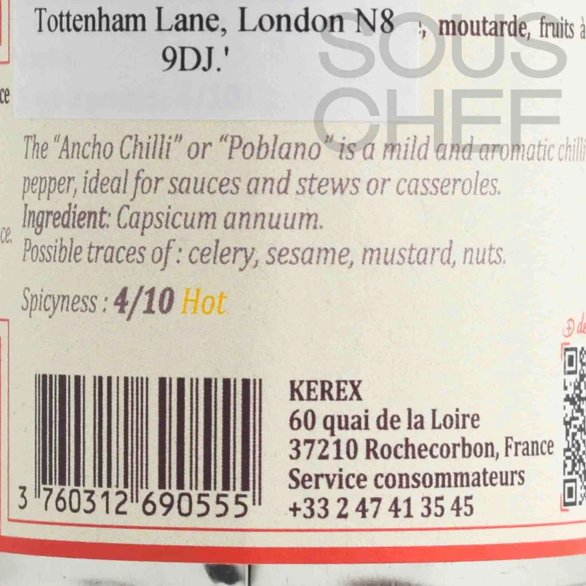 Discount Crushed Ancho Chilli Pepper, 45g Ingredients Brands|Herbs & Spices