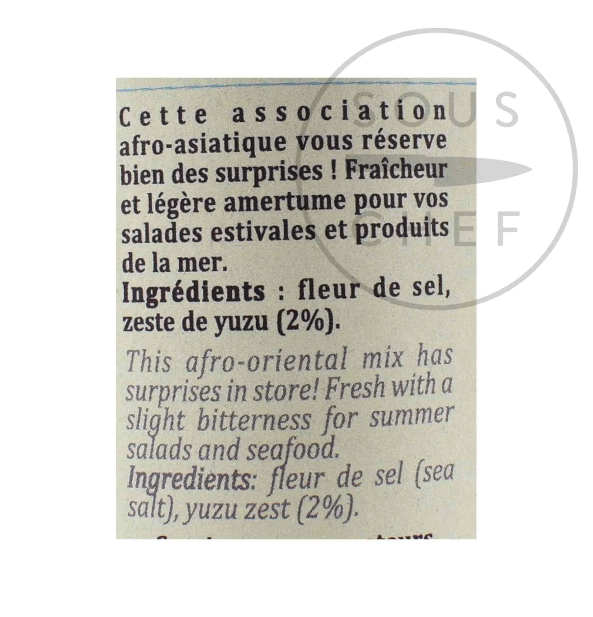 Sale Fleur De Sel With Yuzu Zest, 90g Ingredients Brands|Herbs & Spices