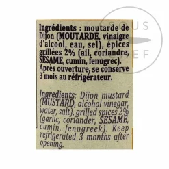 Sale Mustard With Roasted Spices, 100g Ingredients Brands|French Ingredients