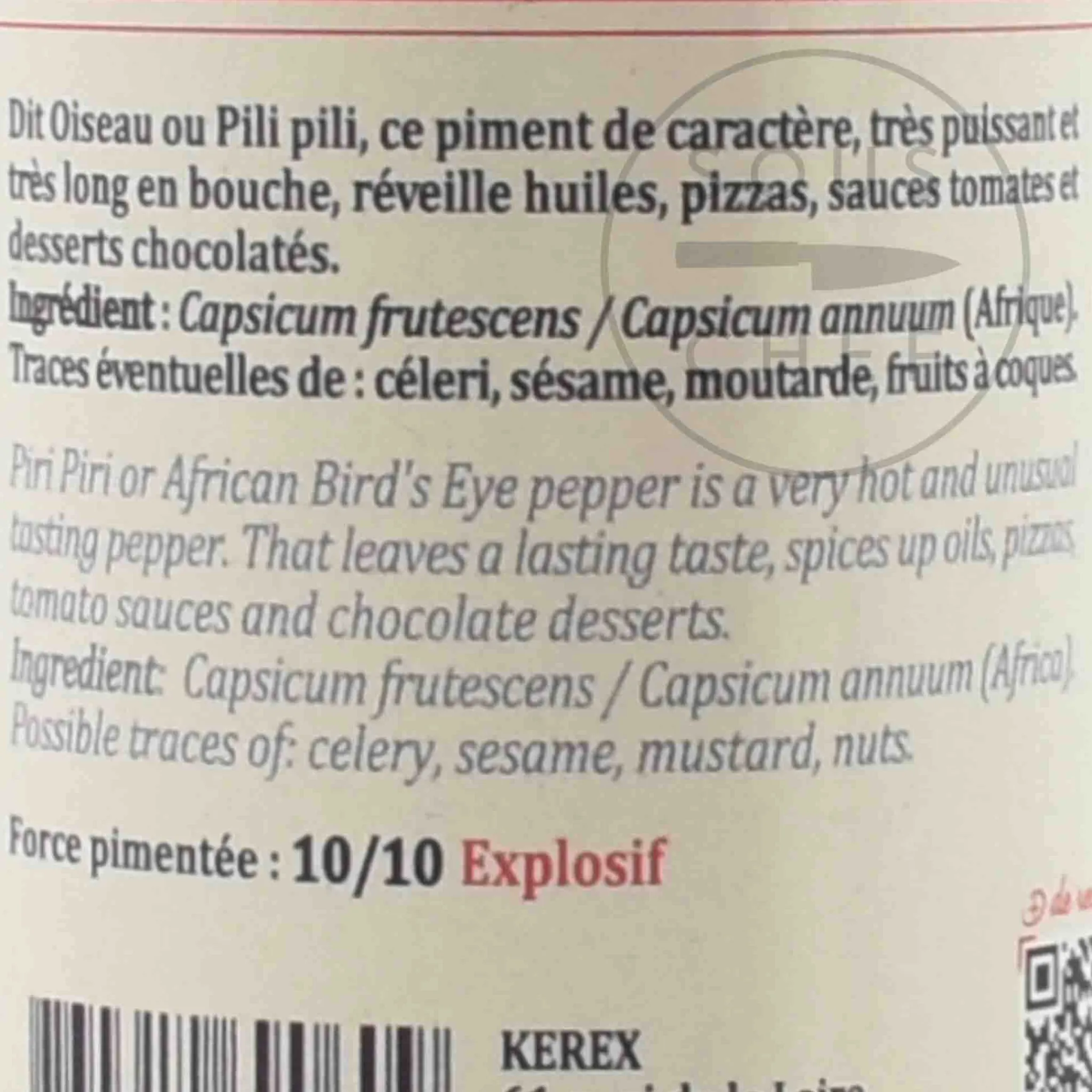 Hot Pili Pili Chilli Pepper, 12g Ingredients Brands|Herbs & Spices