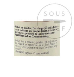 Sale Saffron Powder, 0.5g Ingredients Brands|Middle Eastern Ingredients