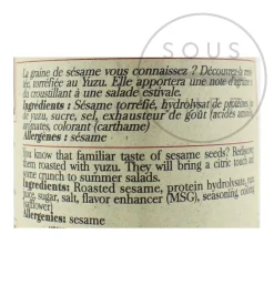 Sale Sesame Seeds With Yuzu, 50g Ingredients Brands|Japanese Ingredients