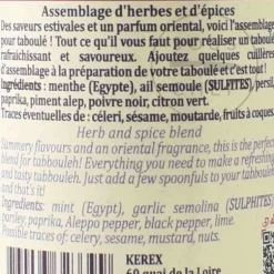 Outlet Tabbouleh Spice Blend, 20g Ingredients Brands|Herbs & Spices