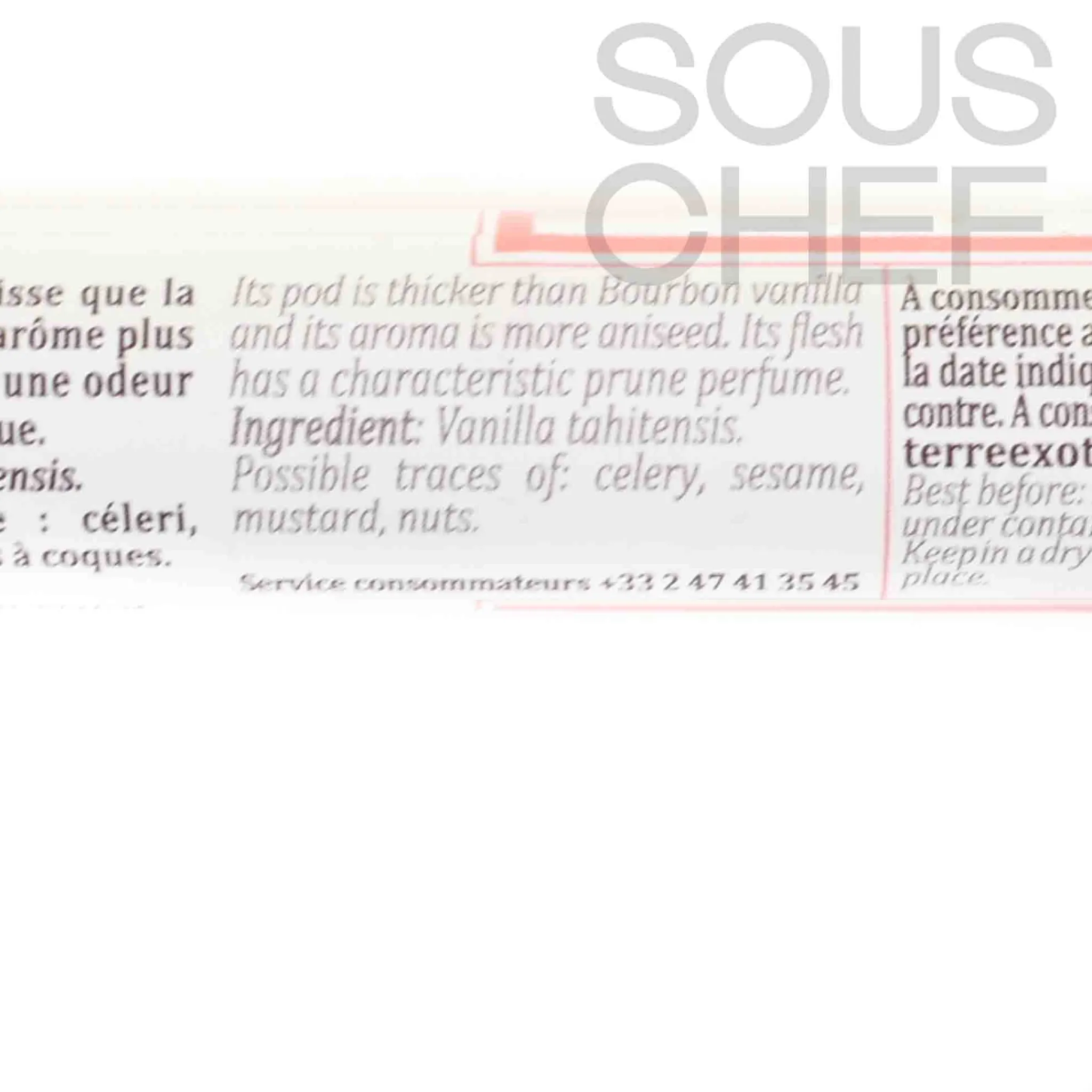 Discount Vanilla from Tahiti, 1 pod Ingredients Brands|French Ingredients
