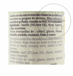 Discount Wild Herbs, 25g Ingredients Brands|Herbs & Spices
