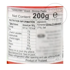 New Thai Shrimp Paste, 200g Southeast Asian Ingredients|Sauces & Condiments