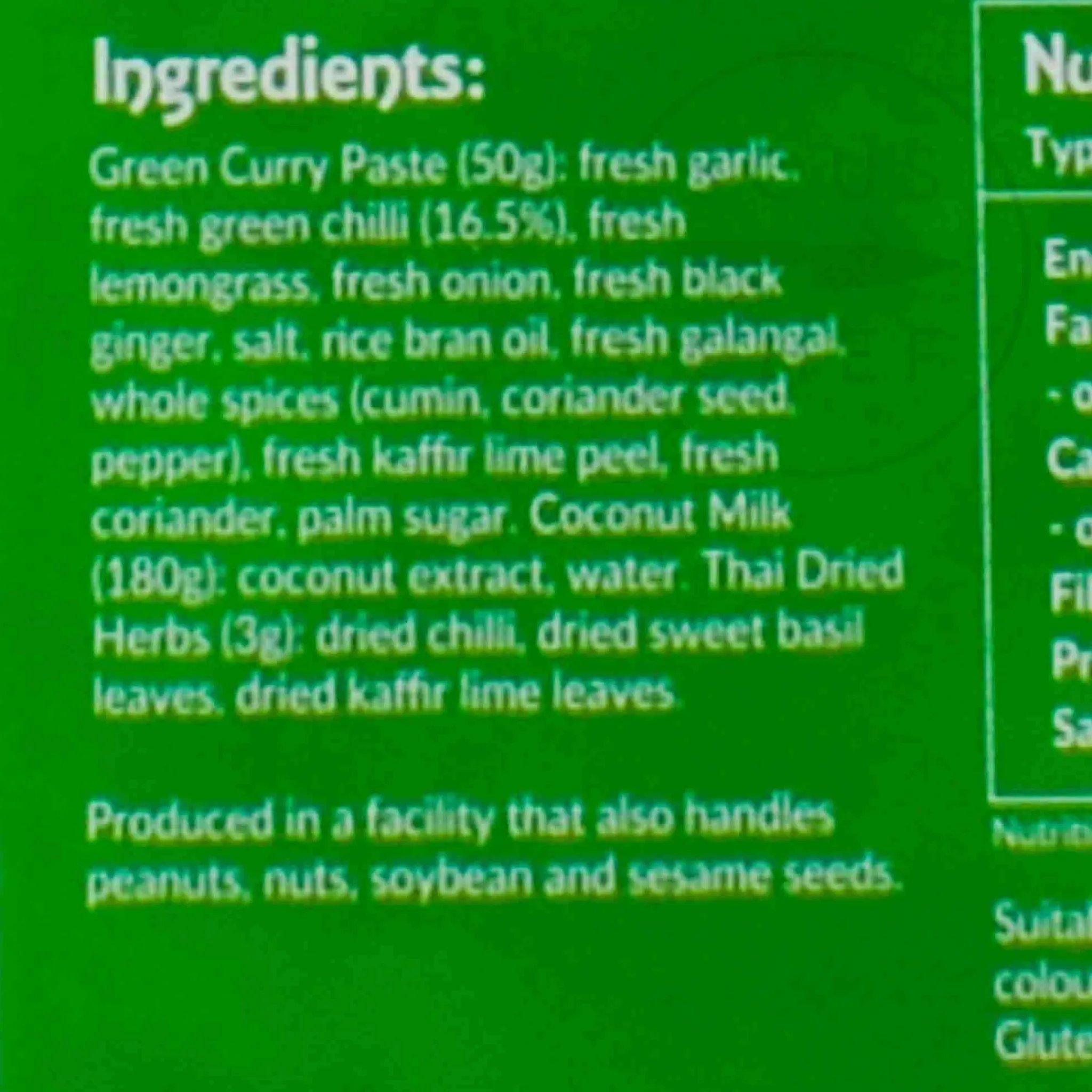 Thai Green Curry Kit, 233g Ingredients Brands|Southeast Asian Ingredients