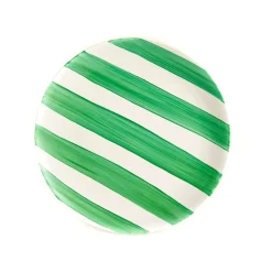 Outlet Green Stripe Porcelain Dinner Plate, 27.5cm Tableware Brands|Plates