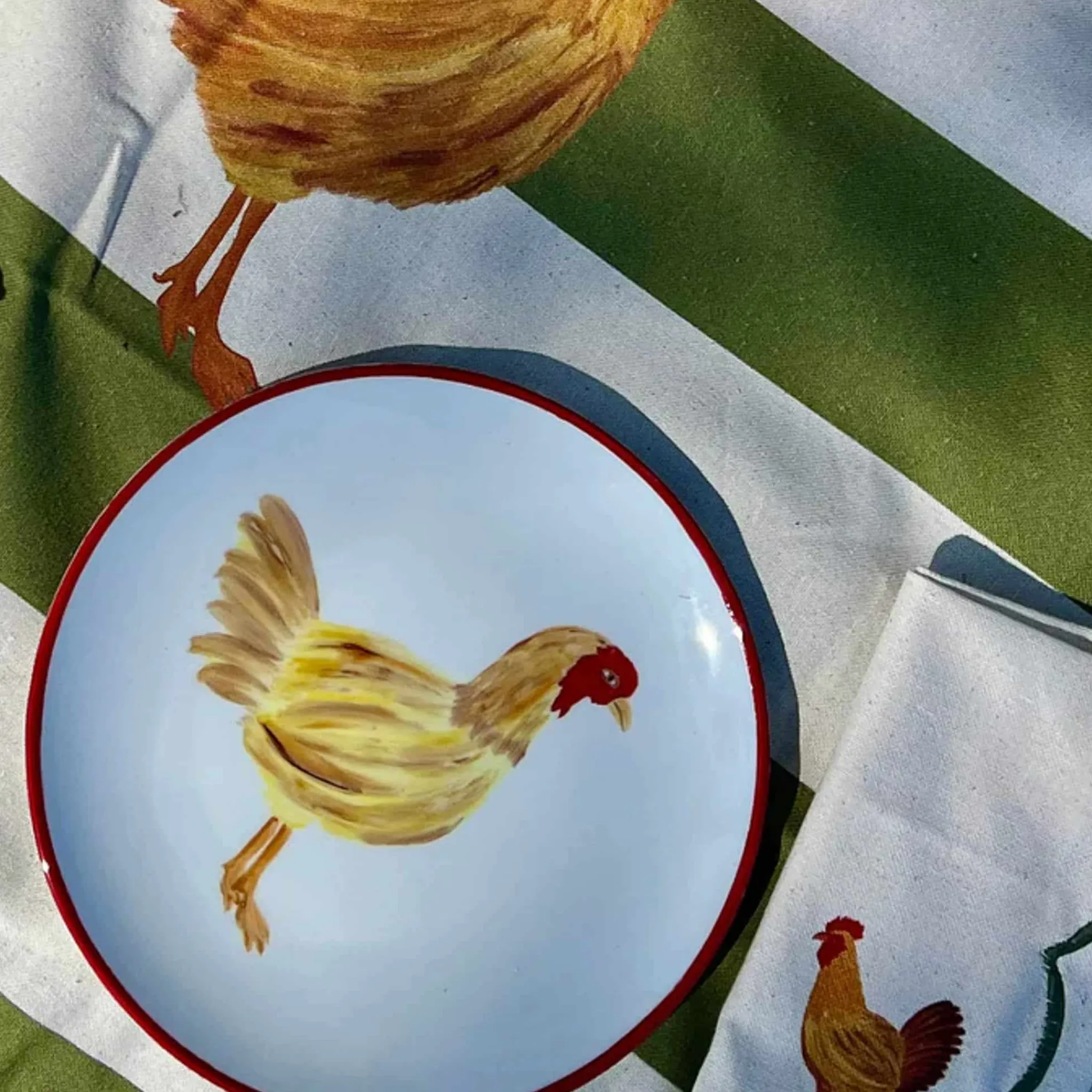 Outlet Menchu Chicken Porcelain Side Plate, 21cm Plates|Crockery & Dinnerware