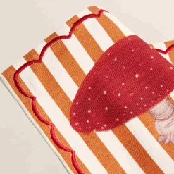Striped Amanita Mushroom Cotton Placemat Tableware Brands