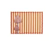 Hot Striped Mushroom Cotton Placemat Tableware Brands